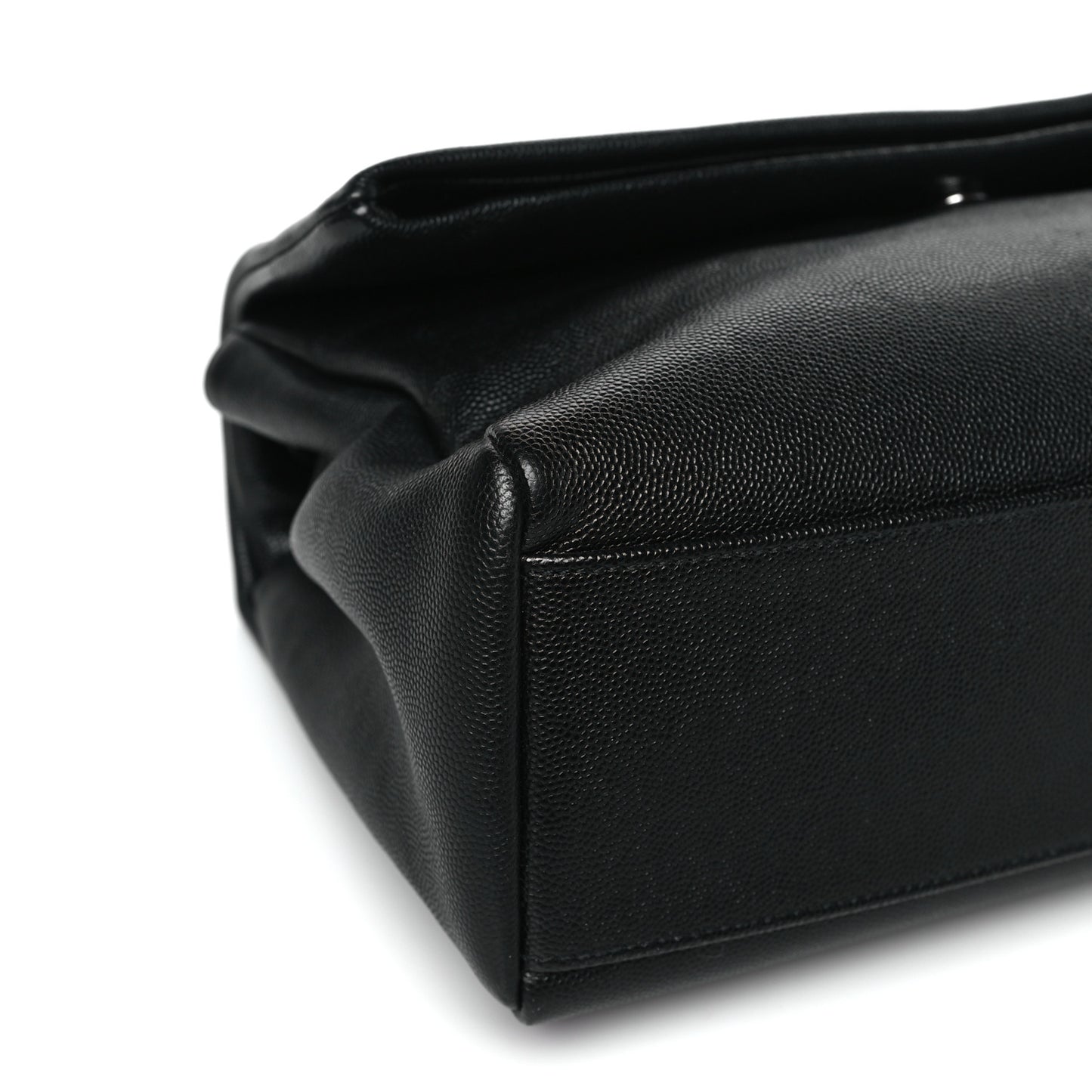 Grain De Poudre Medium West Hollywood Monogram Fold-Over Black