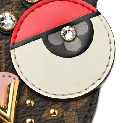 Louis Vuitton Monogram Animal Faces Bird Bag Charm 6 of 6