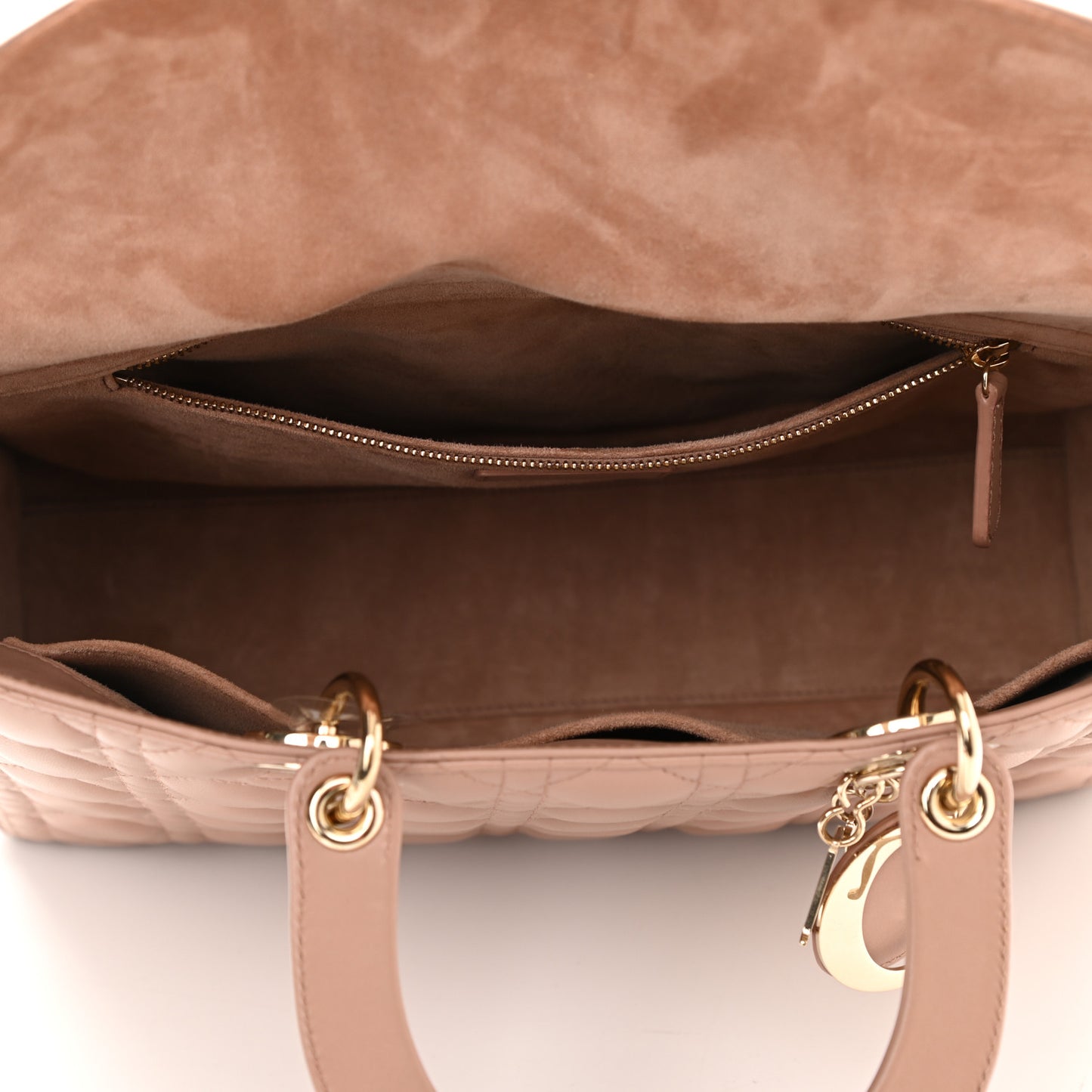 Lambskin Cannage Large Lady Dior Fard