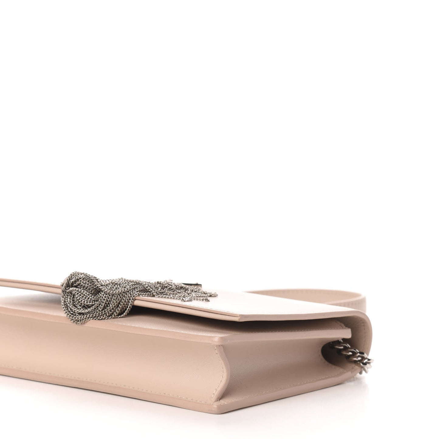 Smooth Calfskin Classic Monogram Kate Tassel Chain Wallet Marble Pink