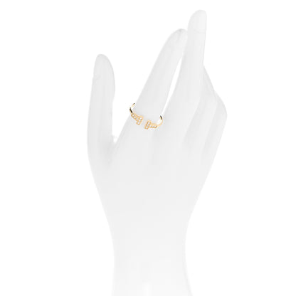 Tiffany 18K Yellow Gold Diamond T Wire Ring 58 8.5 2 of 4