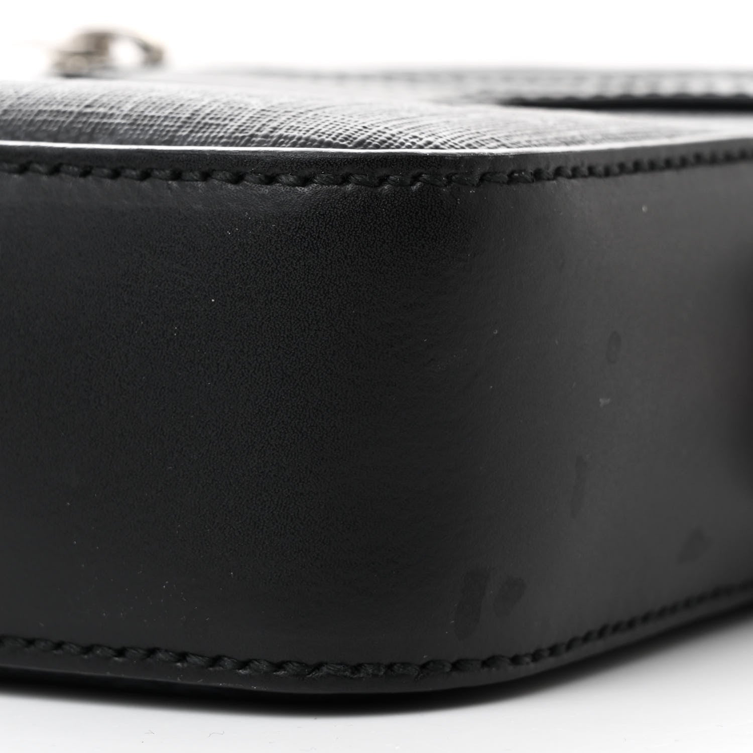 Gucci GG Supreme Monogram Appia Calfskin Web Small Camera Messenger Bag Black Grey Black Grey 10 of 13