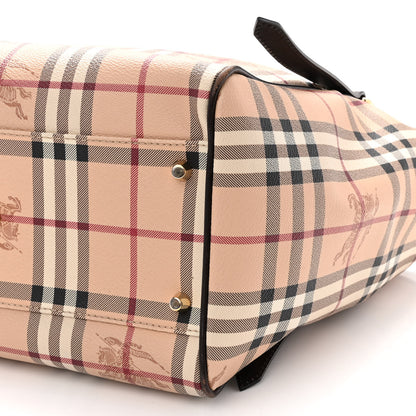 Burberry Haymarket Check Small Canterbury Tote Chocolate 11 of 11
