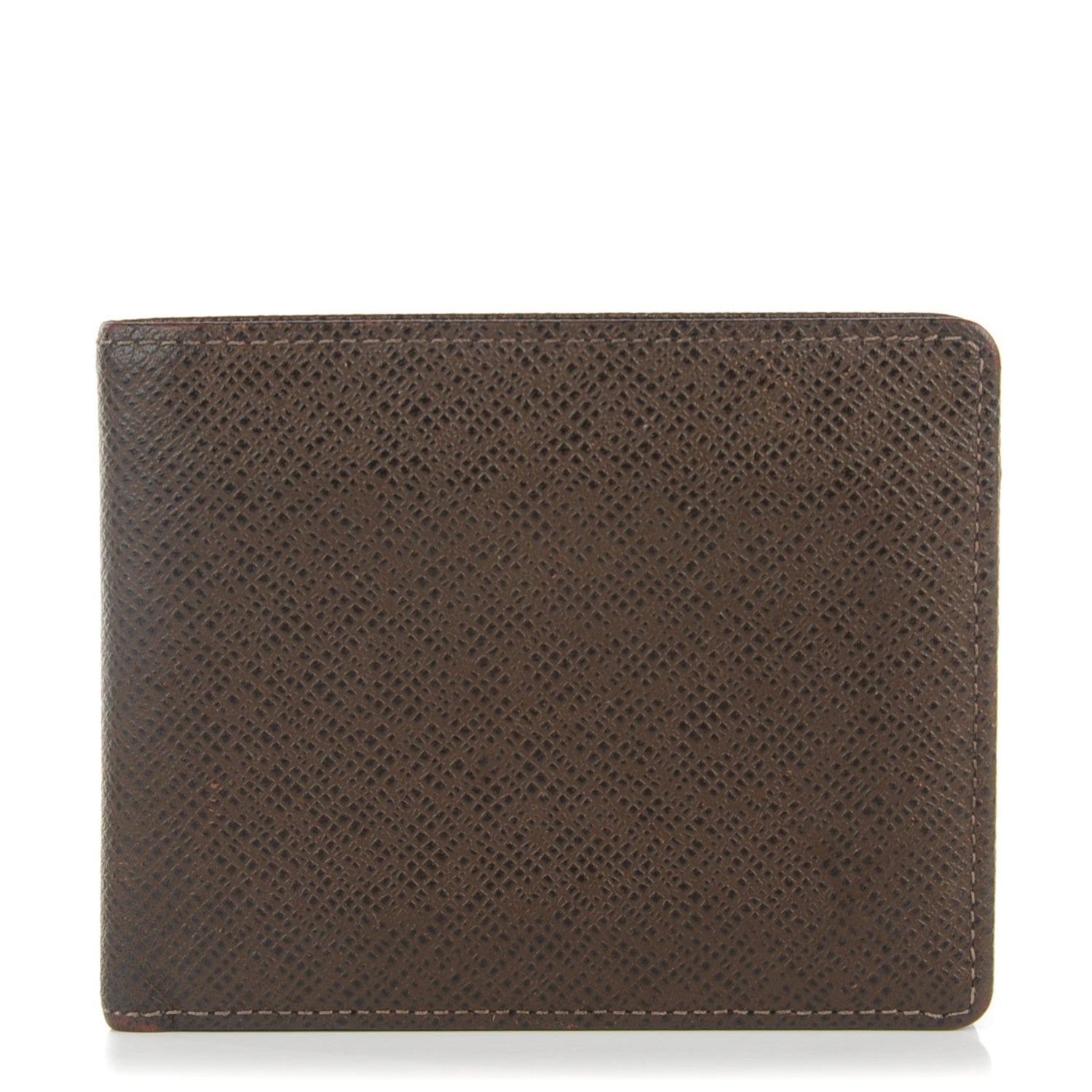 Louis Vuitton Taiga Mens Porte-Billets 3 Card Billfold Wallet Grizzli 1 of 7