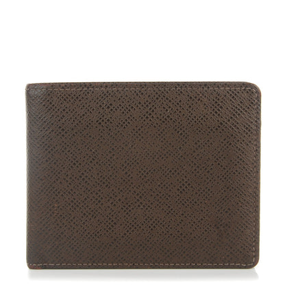 Louis Vuitton Taiga Mens Porte-Billets 3 Card Billfold Wallet Grizzli 1 of 7