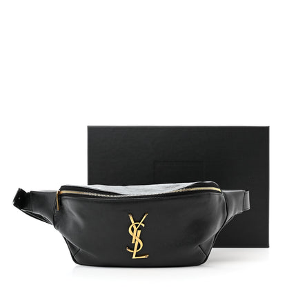 Saint Laurent Grain De Poudre Monogram Belt Bag Black 12 of 12