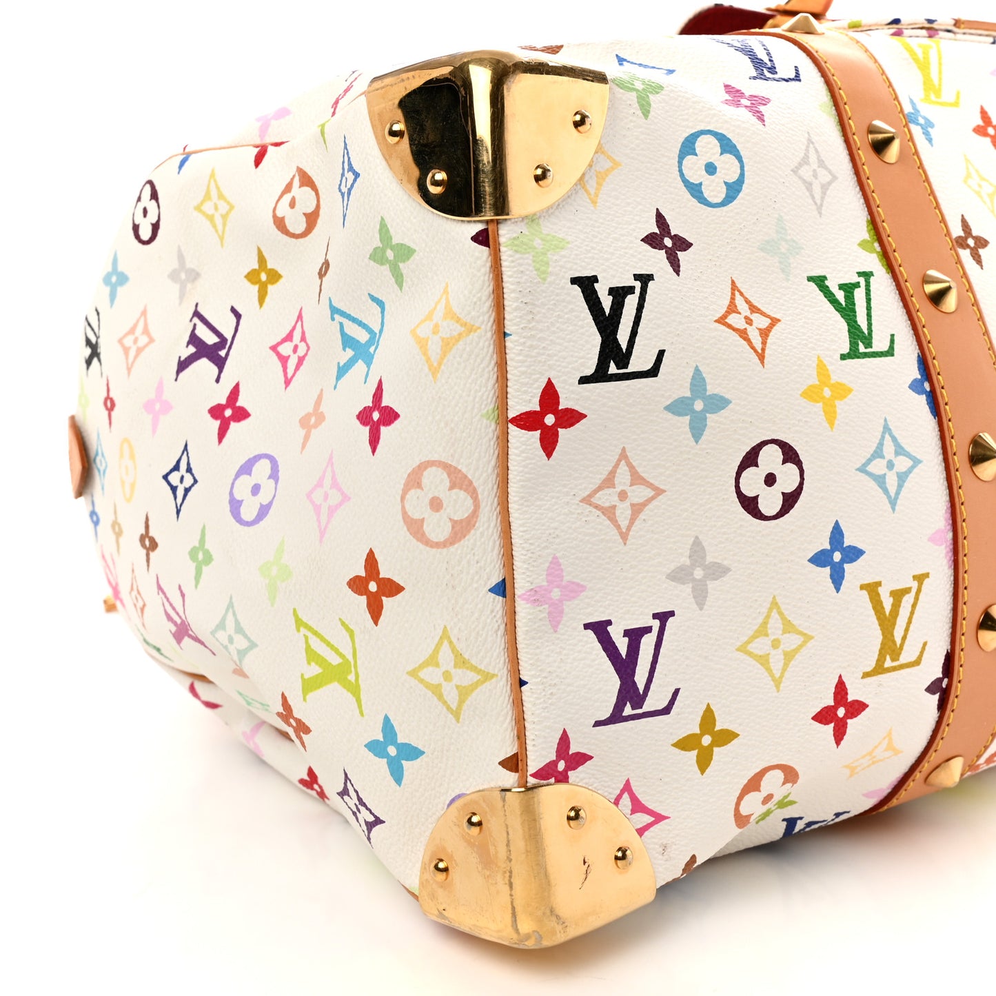 Monogram Multicolor Keepall 45 White