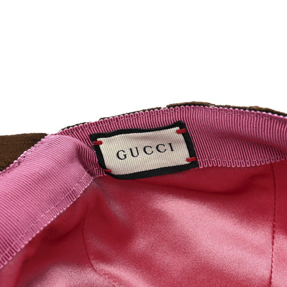 Gucci Velvet GG Monogram Baseball Hat L Brown 7 of 8