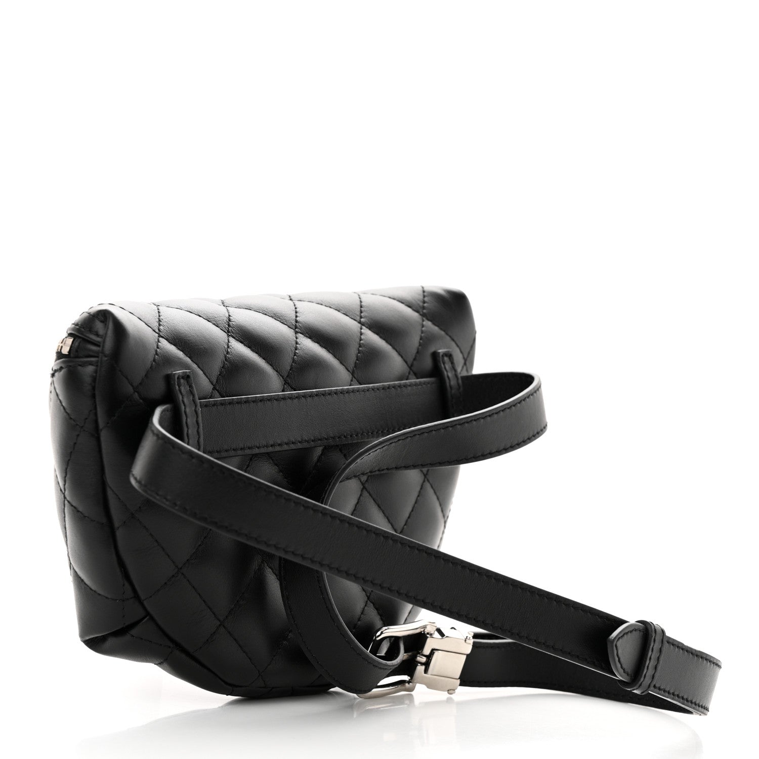 Chanel Calfskin Quilted Waist Belt Bag Black 3 of 10