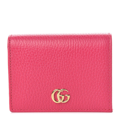 Gucci Dollar Calfskin GG Marmont Card Case Box Pink 1 of 8