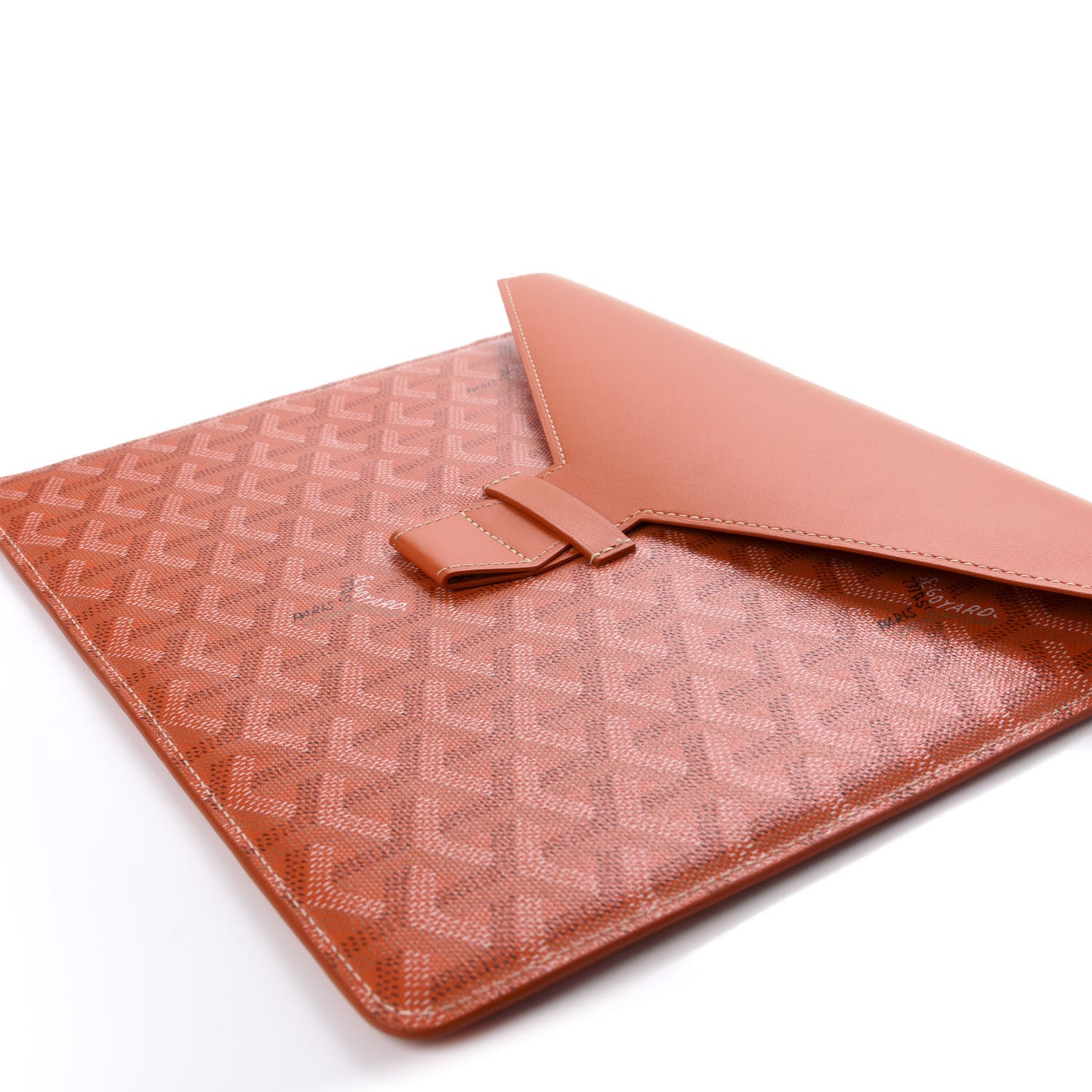 Goyardine Camondo MM Horizontal Clutch Orange