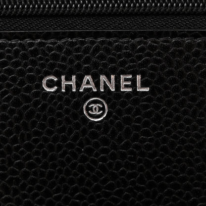 Chanel Caviar Quilted Wallet on Chain WOC Black 6 of 12