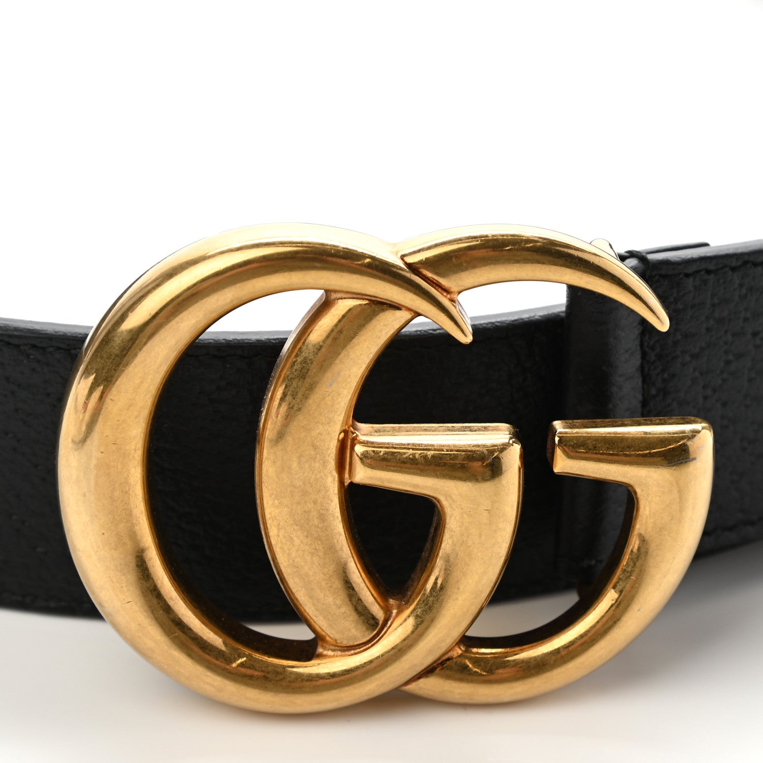 Gucci Textured Calfskin Double G 40mm Belt 85 34 Black 7 of 7