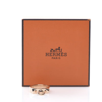 Hermes 18K Rose Gold PM Collier De Chien Ring 52 6 5 of 5