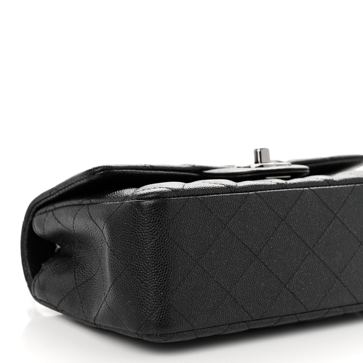 Chanel Iridescent Caviar Quilted Mini Rectangular Flap Black 9 of 10