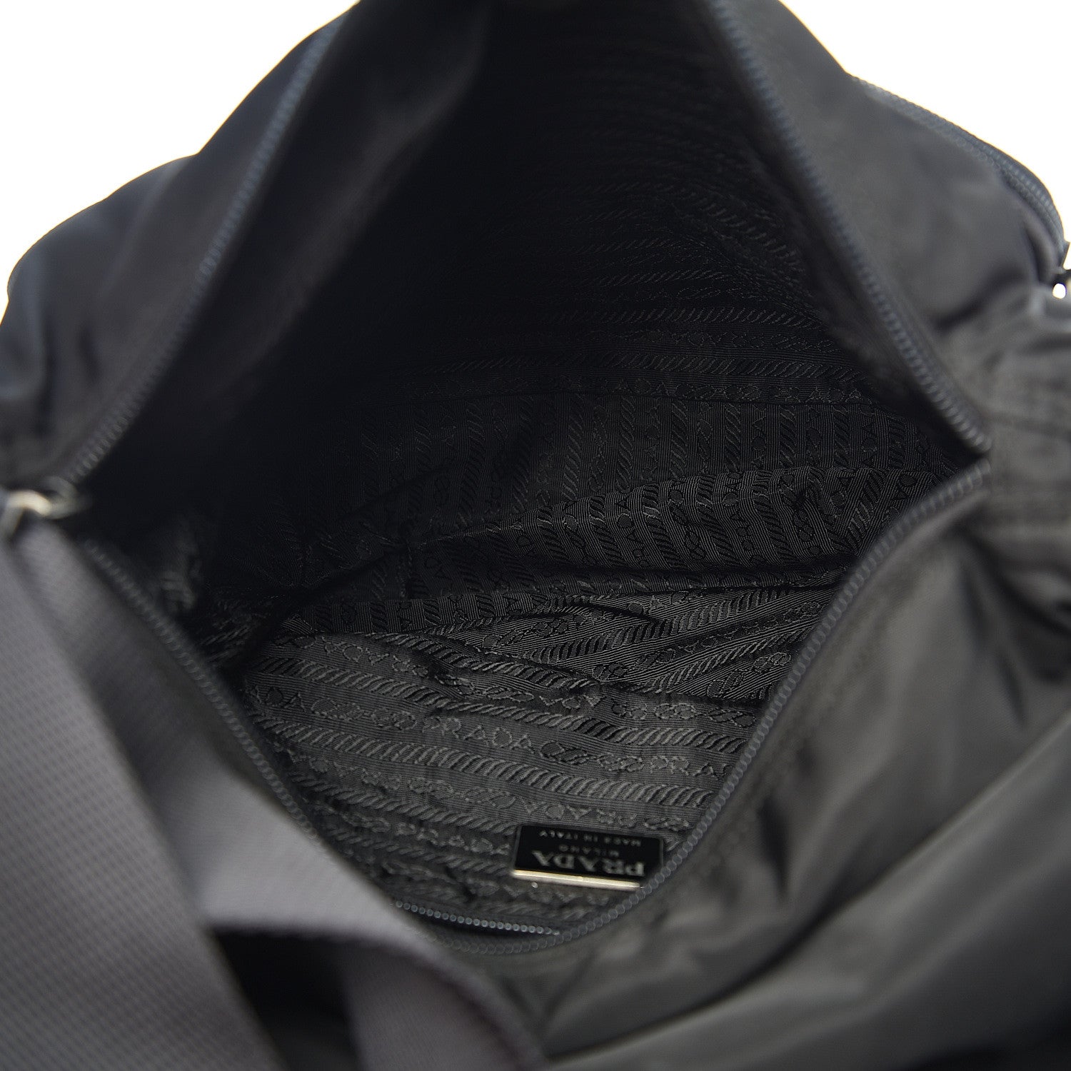 Prada Nylon Vela Sport Messenger Bag Black 4 of 9