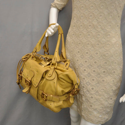 Chloe Leather Paddington Front Pocket Tote Maize Yellow 2 of 9