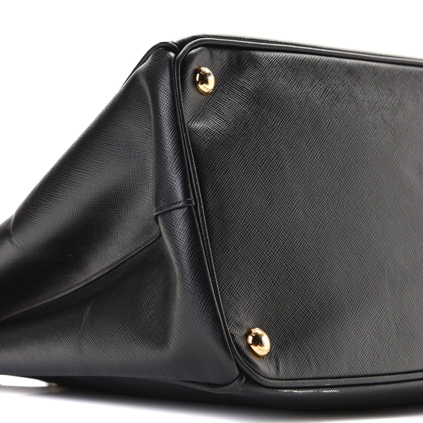 Saffiano Lux Extra Large Galleria Double Zip Tote Black