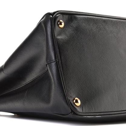 Prada Saffiano Lux Extra Large Galleria Double Zip Tote Black 10 of 12