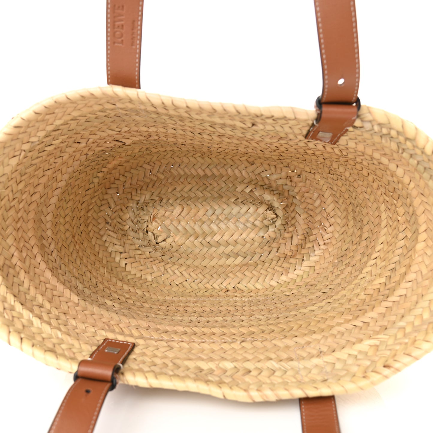 Raffia Basket Tote Bag Natural Tan
