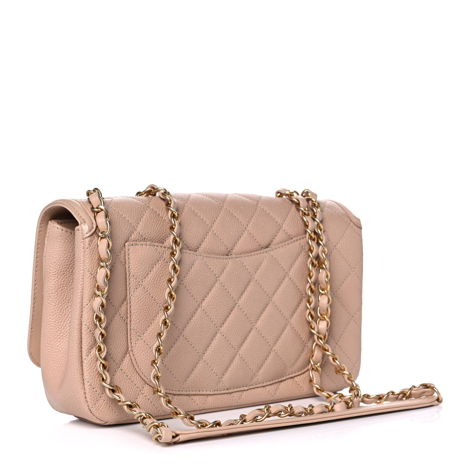 Chanel Caviar Quilted Medium CC Filigree Flap Beige 3 of 11