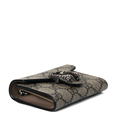 Gucci GG Supreme Monogram Dionysus Coin Purse Taupe 4 of 8