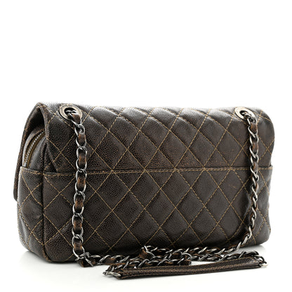 Chanel Iridescent Caviar Quilted Small Chic Flap Brown 3 of 12