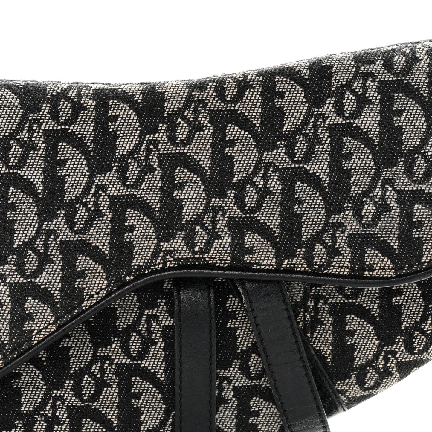 Monogram Saddle Bag Black