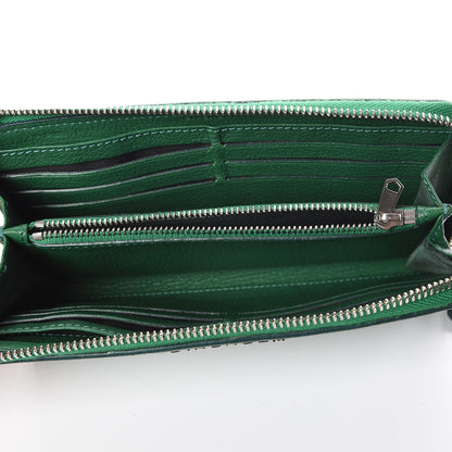 Givenchy Sugar Goatskin Pandora Half Zip Long Wallet Green 7 of 11