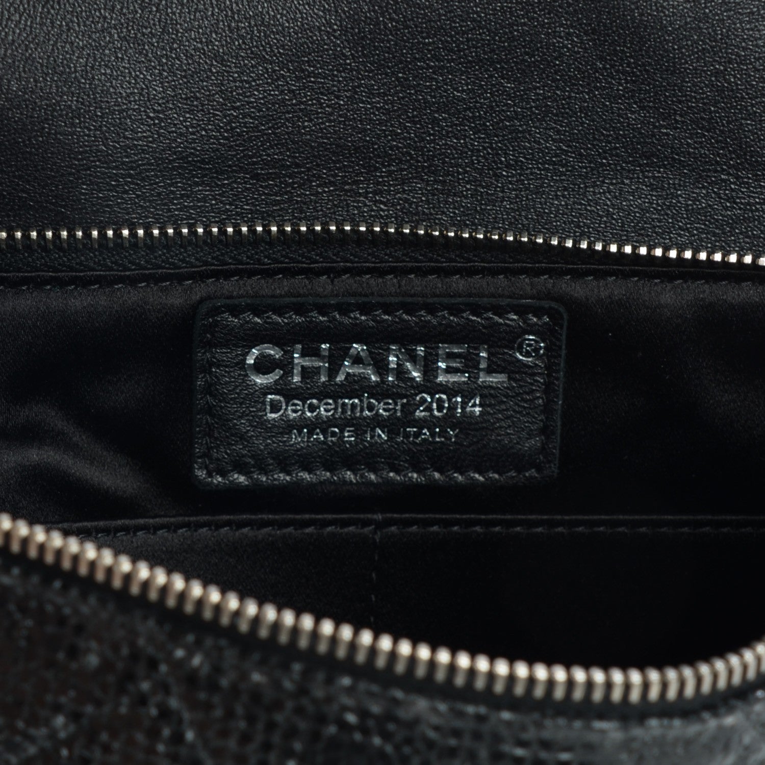 Chanel Vinyl Quilted Clutch With Chain Black 6 of 7