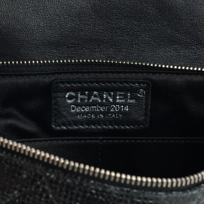 Chanel Vinyl Quilted Clutch With Chain Black 6 of 7