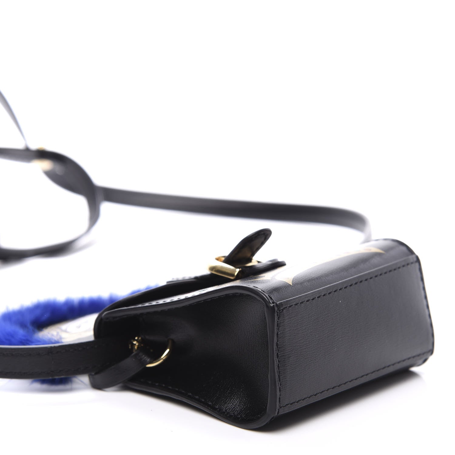 Delvaux Calfskin Print Byzantine Brillant Charm Strap Black 19 of 22