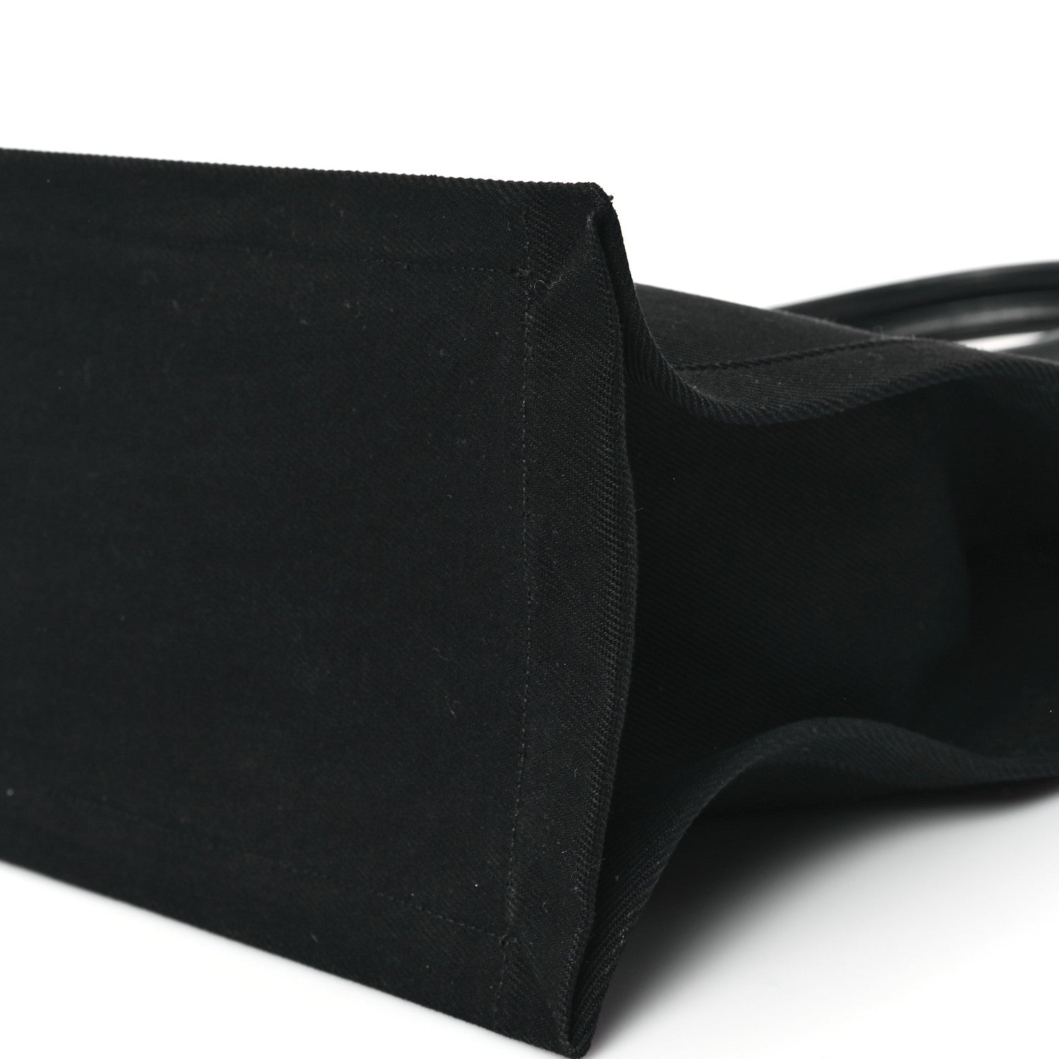 Saint Laurent Linen Calfskin Rive Gauche Tote Black 8 of 8