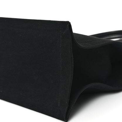 Saint Laurent Linen Calfskin Rive Gauche Tote Black 8 of 8