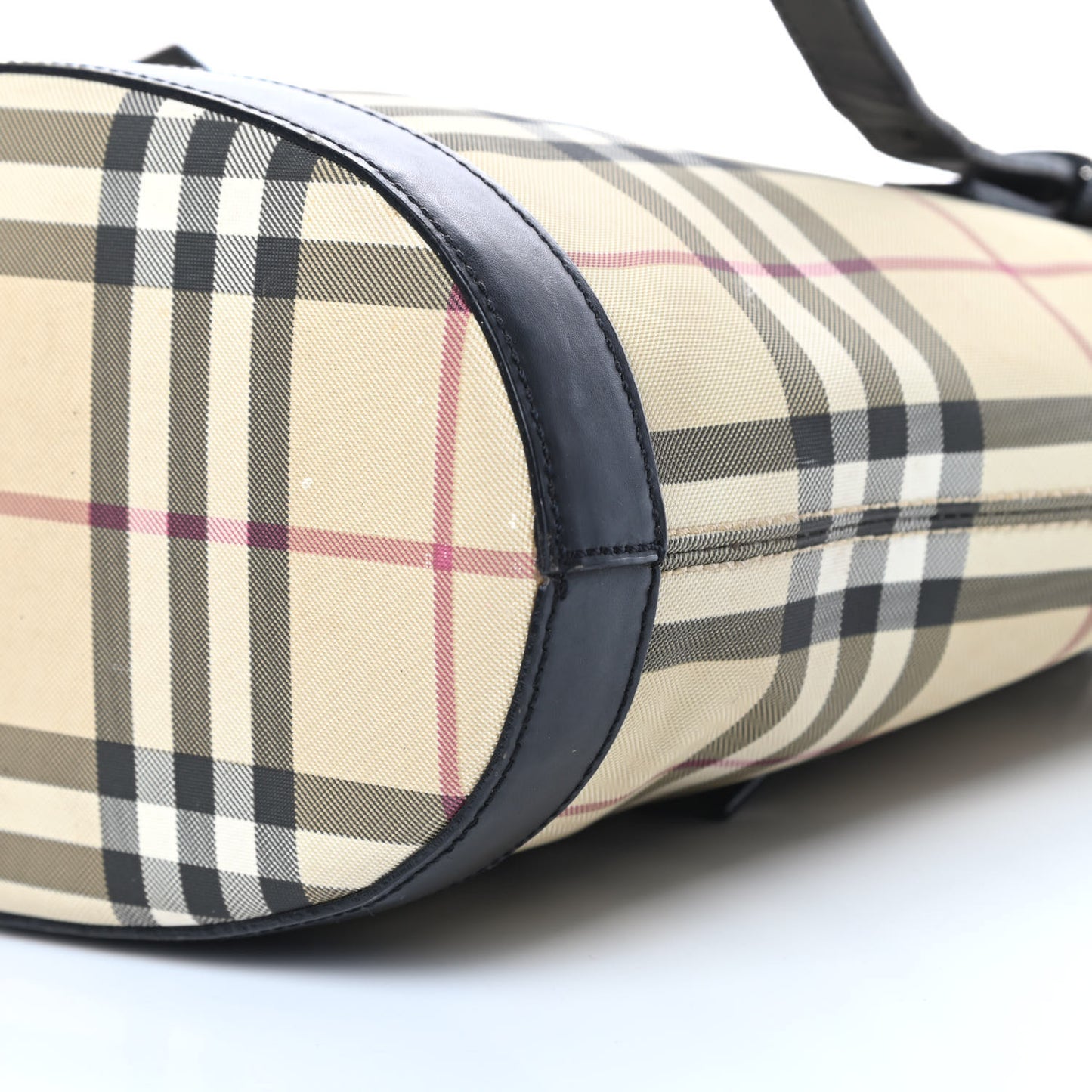 House Check Bucket Bag Black