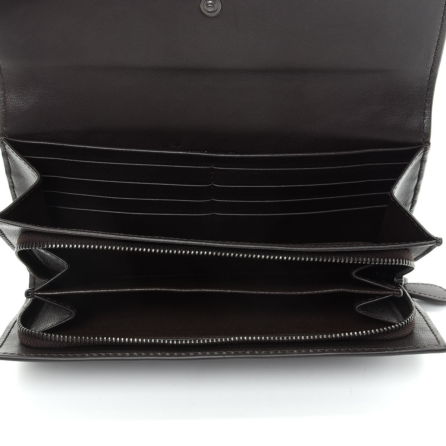 Bottega Veneta Nappa Intrecciato Continental Wallet Ebano 5 of 8