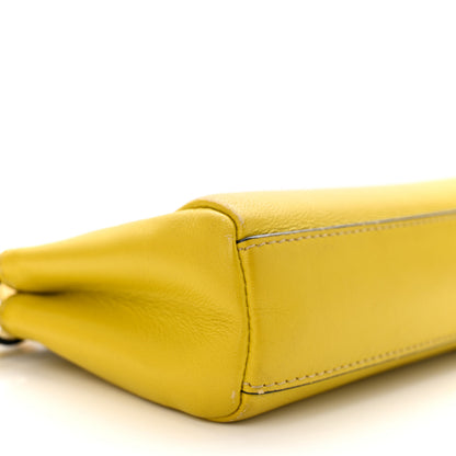 Fendi Shiny Nappa Micro Peekaboo Iconic Satchel Lime 9 of 12