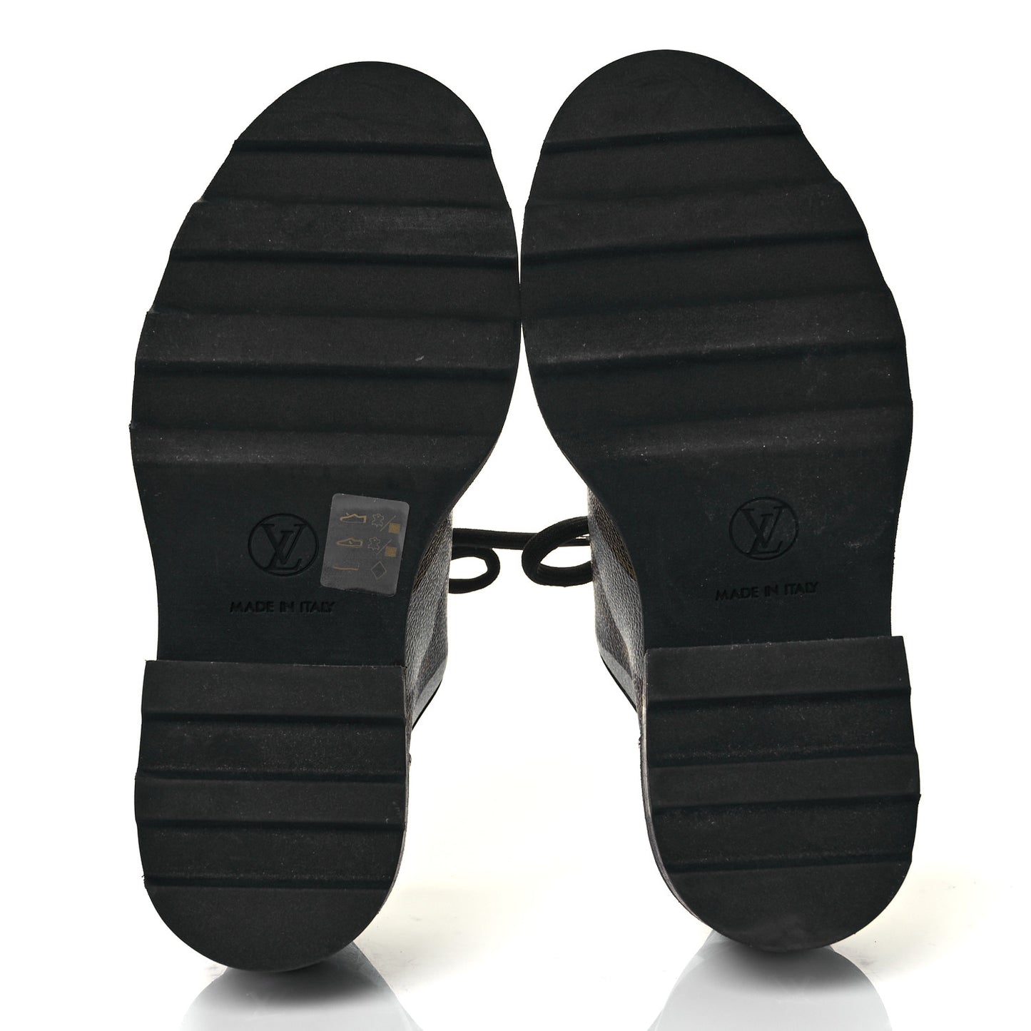 X LOL Monogram Calfskin Beaubourg Platform Derby Shoes 36 Gold Silver