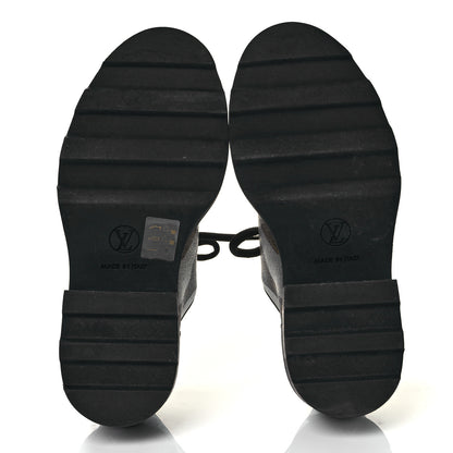 Louis Vuitton X LOL Monogram Calfskin Beaubourg Platform Derby Shoes 36 Gold Silver 6 of 9