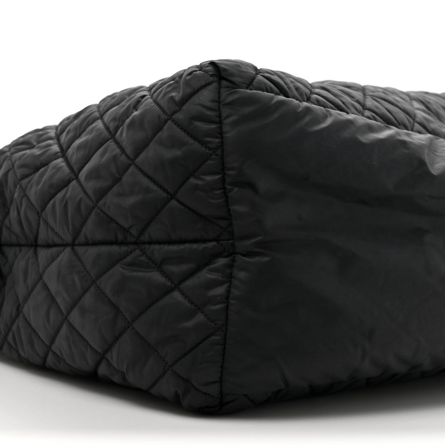 Chanel Nylon Quilted Large Coco Cocoon Tote Black 11 of 15