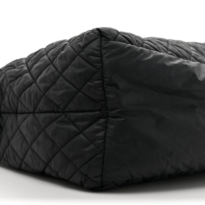 Chanel Nylon Quilted Large Coco Cocoon Tote Black 11 of 15