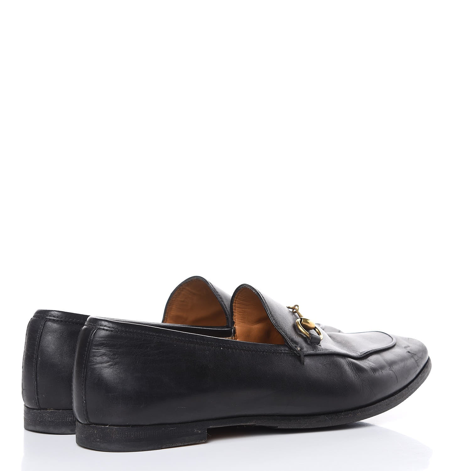 Gucci Calfskin Womens Jordaan Loafers 38 Black 4 of 16