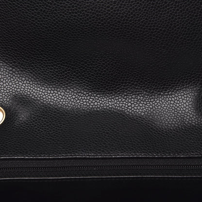 Chanel Caviar Quilted Jumbo Single Flap Black 12 of 12