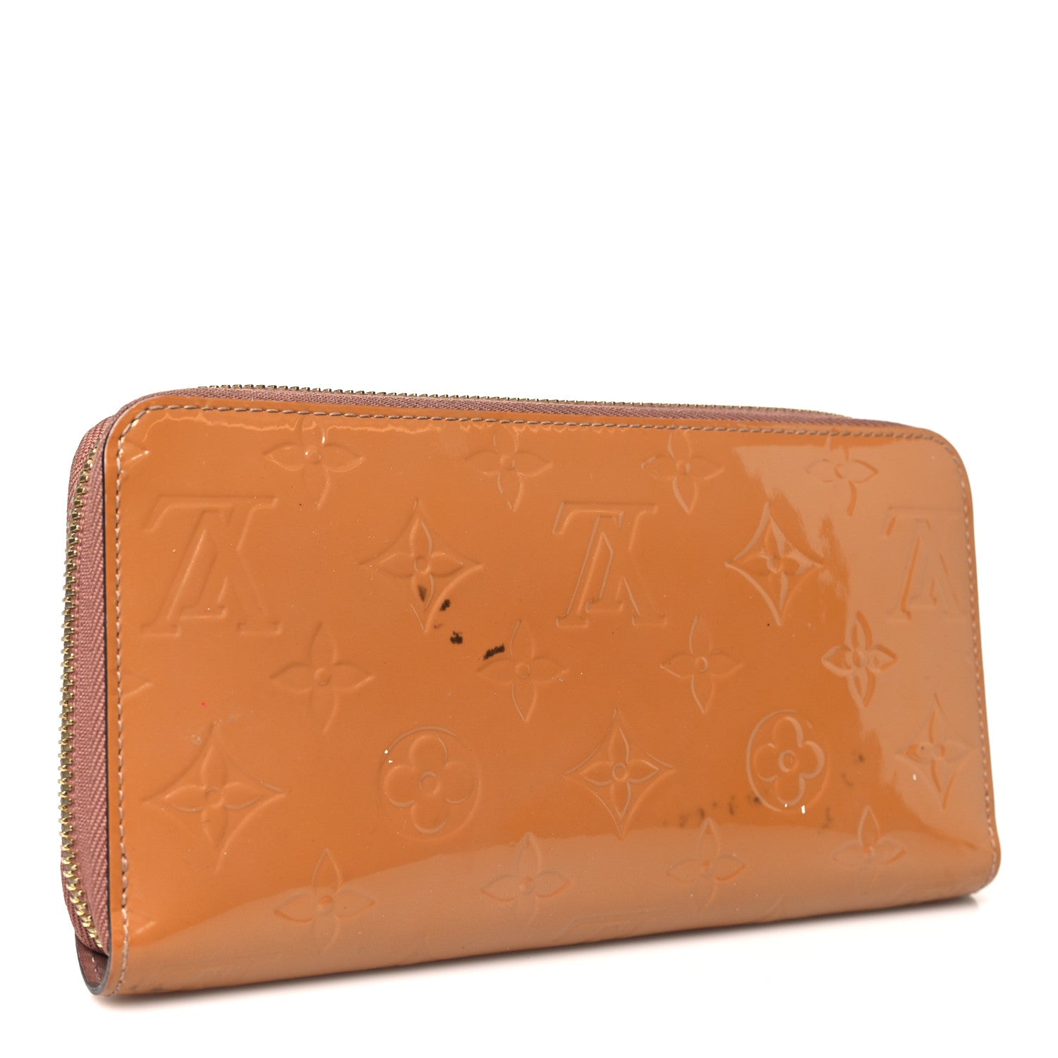 Louis Vuitton Vernis Zippy Wallet Rose Velours 3 of 9