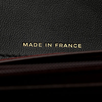 Chanel Lambskin Quilted Large Flap Gusset Wallet Black 7 of 9