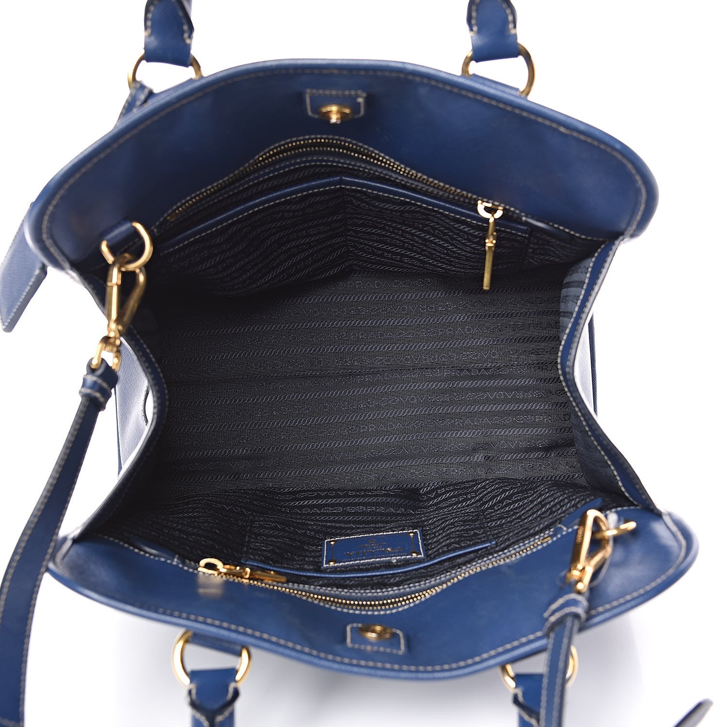 Prada Saffiano Lux Tote Bluette 5 of 20