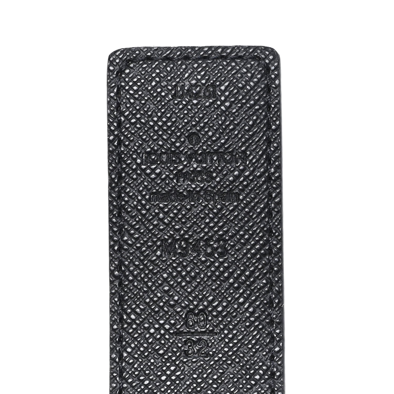 Louis Vuitton Calfskin Monogram 30mm LV Initiales Reversible 80 32 Belt  Black 3 of 5
