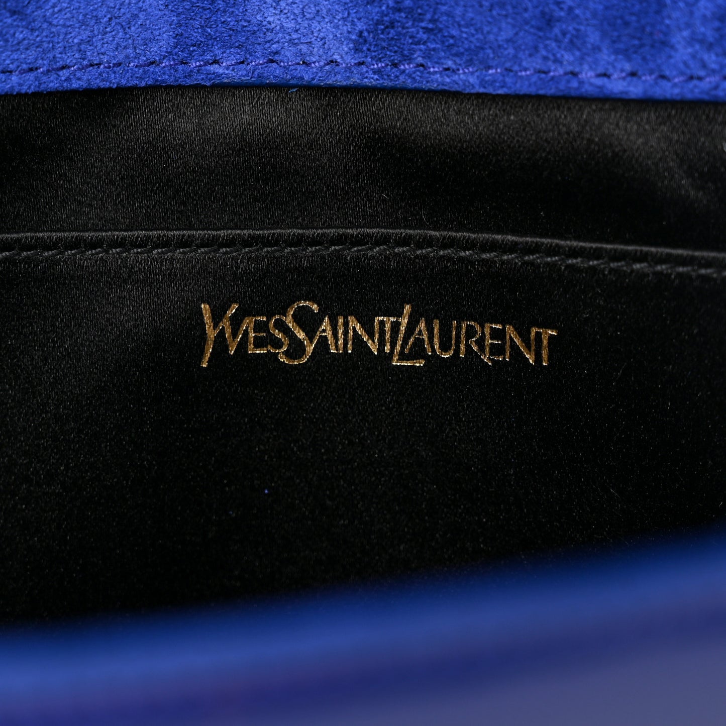 Patent Calfskin Monogram Large Belle De Jour Clutch Royal Blue