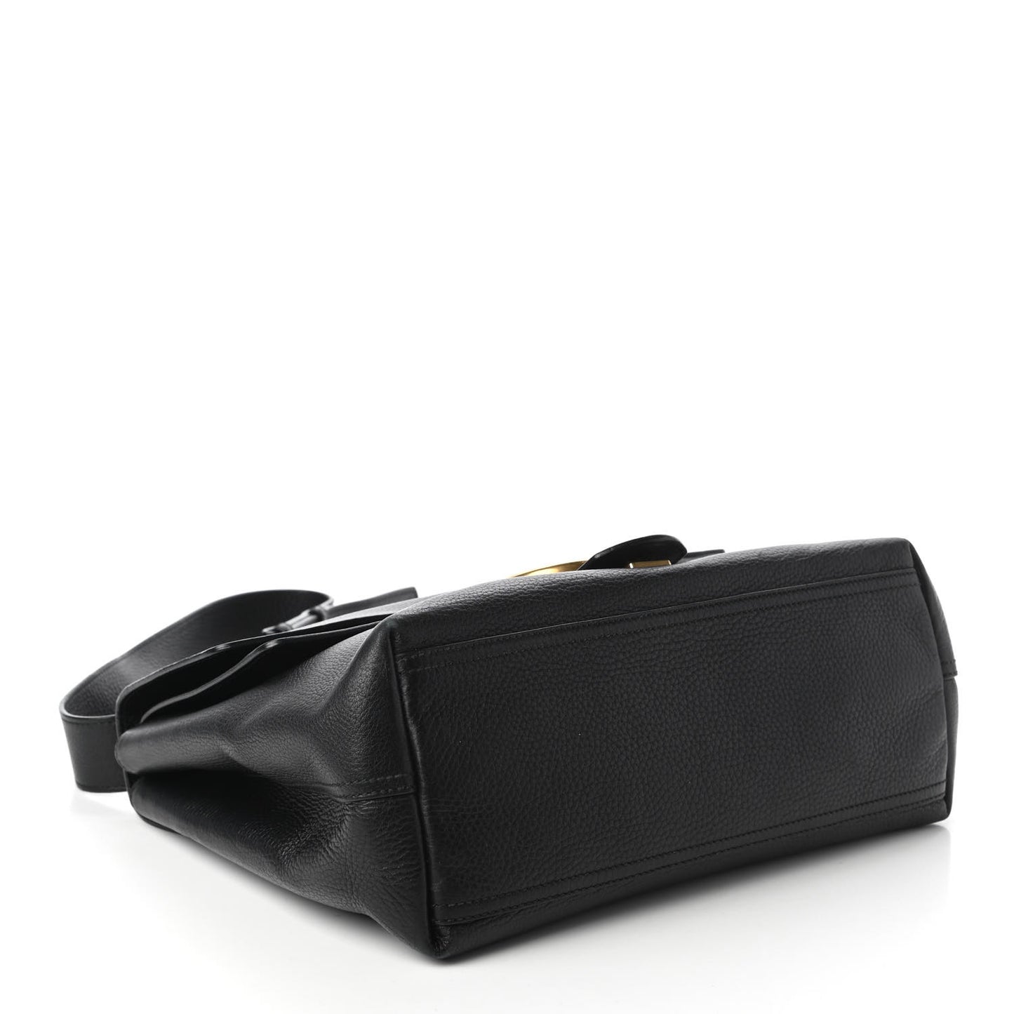 Calfskin Large GG Marmont Shoulder Bag Black