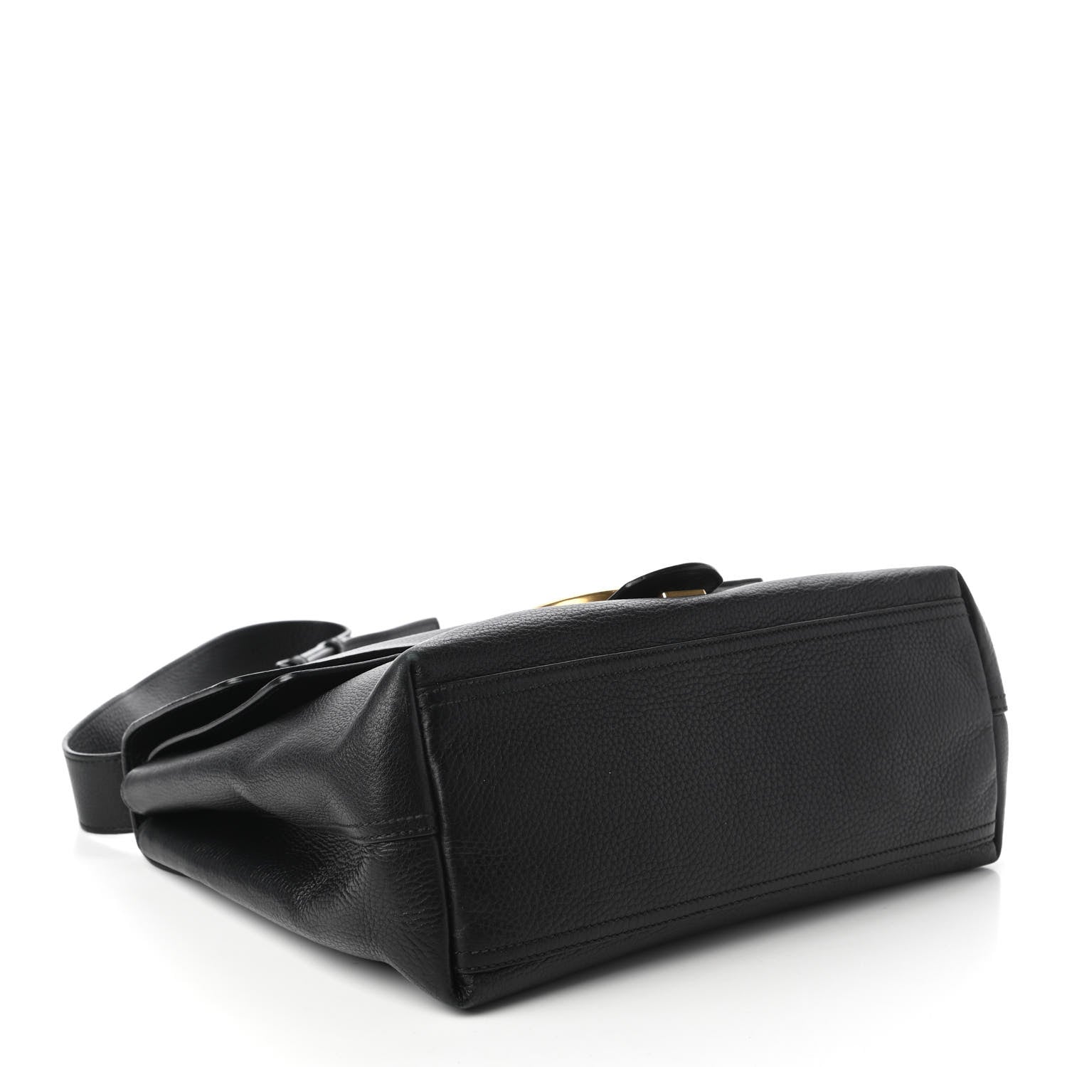 Gucci Calfskin Large GG Marmont Shoulder Bag Black 4 of 10